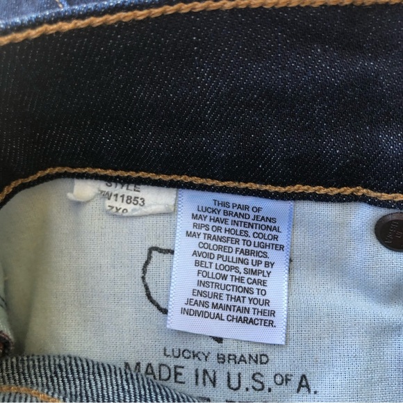 Lucky Brand Nade in USA Charlie Mid-Rise Skinny Jeans Dark Blue 6/28 Ankle - Picture 15 of 16